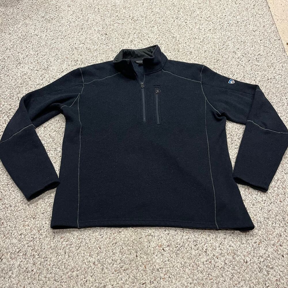 Kuhl Black Men's Quarter-Zip Technical Pullover